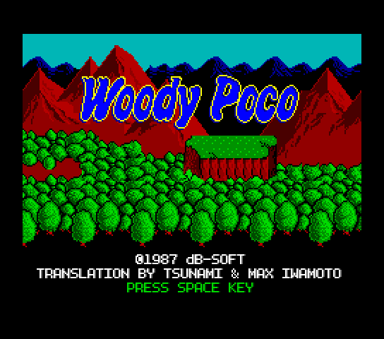 Woody Poco (english translation) Title Screen
